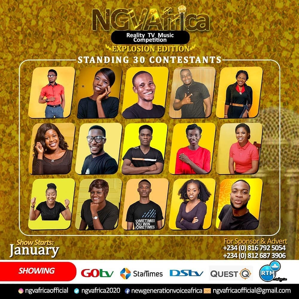 See the Standing 30 Contestants in the NGVAFRICA Gospel Music Reality TV Show IMG 20201213 012509 543