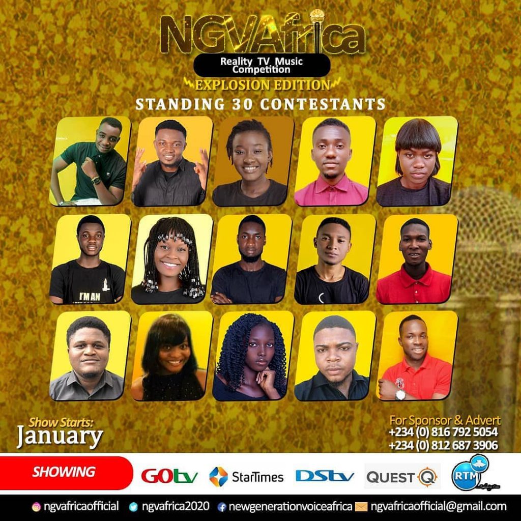 See the Standing 30 Contestants in the NGVAFRICA Gospel Music Reality TV Show IMG 20201213 012724 110 1024x1024